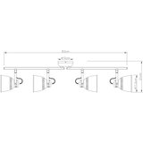 Globo 54651-4 - Spot svetiljka HERNAN 4xE14/40W/230V | Eponuda.com