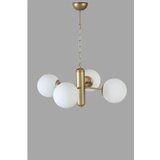 Opviq bankok 4 Lü eskitme beyaz Camlı avize whitegold chandelier | Eponuda.com