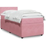 Maison Chic Box spring postelja - Vzmetna postelja z vzmetnico roza 90x200 cm žamet SL4187, (21888986) | Shoptok.si