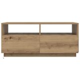  Stolić za kavu s LED svjetlima boja hrasta artisan 90x49x40 cm | shoptok.hr