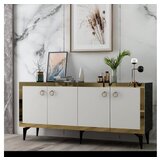 Hanah home komoda poli black marble white gold | ePonuda.com