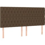 Krevet s oprugama i madracem tamnosmeđi 200x200 cm od tkanine | shoptok.hr