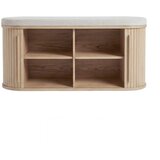 Unique Furniture Oblazinjena klop v naravni barvi Meta – Cene