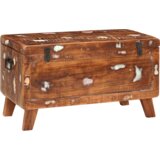 vidaXL Shranjevalna škatla 70 x 35 x 40 cm trden predelan les | Shoptok.si