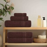  Ručnici FROGN 4 kom smeđi 100x200 cm 360 g/m² | shoptok.hr