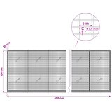  Gabion s žicom debljine 3,5 mm i mrežom 5x2,5 cm 450x20x100 cm | shoptok.hr