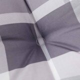  Jastuci za stolicu visoki naslon 2 kom sivi karirani od tkanine | shoptok.hr