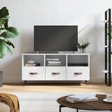 The Living Store TV omarica visok sijaj bela 102x36x50 cm inženirski les - TV Omarica, (21434505) | Shoptok.si