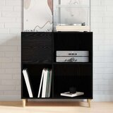 vidaXL Črni hrast Inženirski les, lesna furnir Srednja Shranevalna omara | Shoptok.si