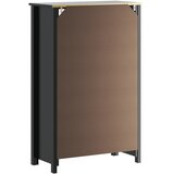  Kupaonski ormarić BERG crni 69,5x34x110 cm od masivne borovine | shoptok.hr