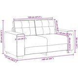  2-delni set kavčev s blazinami rjava žamet, (22054608) | Shoptok.si