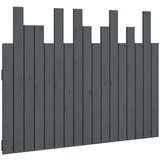  Zidno uzglavlje sivo 108x3x80 cm od masivne borovine | shoptok.hr
