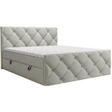 CARRYHOME POSTELJA Z VZMETNICO 200 cm x 200 cm , tekstil svetlo siva | Shoptok.si