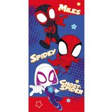 Jerry Fabrics Rdeča/modra bombažna otroška brisača 70x140 cm Spidey – | Shoptok.si