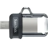 San Disk MICRO USB & USB DISK 256GB ULTRA DUAL, 3.0, srebrno-črn, drsni priključek SDDD3-256G-G46