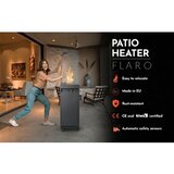 Brilagi Spoljašnji plinski kamin FLARO GAS 142x36 cm 8kW 1xAAA crna+zaštitna navlaka | Eponuda.com