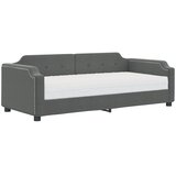  Dnevni krevet s madracem tamnosivi 100 x 200 cm od tkanine | shoptok.hr