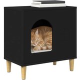  Mačja Kuća Crna 51 x 30 x 52 cm Konstruirano drvo | shoptok.hr