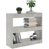 Ormarić za knjige / sobna pregrada boja betona 80x30x72 cm | Eponuda.ba