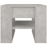 vidaXL Klubska mizica betonsko siva 55,5x55x45 cm konstruiran les | Shoptok.si