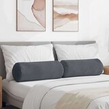 vidaXL valjkasti jastučići 2 pcs tamno siva Ø 25 x 70 cm | shoptok.hr