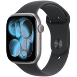 Apple pametna ura watch series 11 gps 42mm space grey aluminium case-black sport band - m/l (MEQX4WF/A) Cene