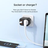  Zidni punjač HAVIT UC142 30W 3A 1 x USB-A - 2 x USB-C - 1 x Schuko crni | Shoptok.si