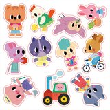 Janod knjižica z nalepkami za večkratno uporabo | shoptok.hr