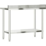  Kuhinjski radni stol 110 x 55 x 93 cm od nehrđajućeg čelika | shoptok.hr