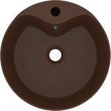  Luksuzni umivaonik mat tamnosmeđi 36 x 13 cm keramički | shoptok.hr