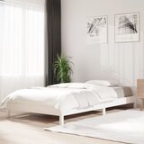 The Living Store Postelja bel 90x200 cm trdna borovina - Postelja, (21659818) | Shoptok.si