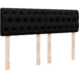  Krevet s oprugama i madracem crni 160x200 cm od tkanine | shoptok.hr