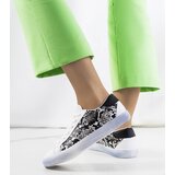 Gemre White Kameta Snake Sneakers | Shoptok.si