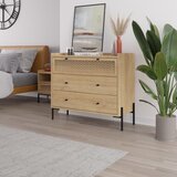 Marckeric Niska komoda u dekoru hrasta u prirodnoj boji 90x80 cm Mayra – | shoptok.hr