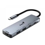 Genius UH-500 5-in-1 USB Hub srebrni | ePonuda.com