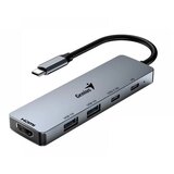 Genius UH-500 5-u-1 USB Hub srebrne boje | Eponuda.ba