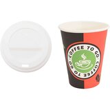 vidaXL Papirnate skodelice za kavo s pokrovčki 1000 kosov 4oz 100ml | Shoptok.si