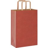  Papirnate vrećice 250 kom s ručkama crvene 21x11x31 cm | shoptok.hr