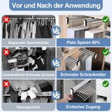 HONZUEN izvlečna garderobna palica 40cm do 45 kg | Shoptok.si