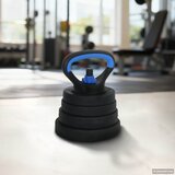 4-u-1 set bučica, brojčana i kettlebell 30 kg Crna i Plava | shoptok.hr