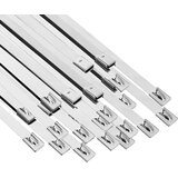  Veza za kabel 50 kom. 7,9 x 250 mm Srebrna | shoptok.hr
