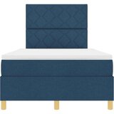  s opruga kutije s uzglavljem Plava 120 x 200 cm tkanina | shoptok.hr
