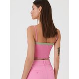 Sinsay Crop top u stilu negližea | shoptok.hr