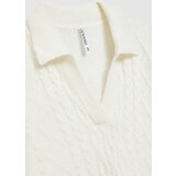 Marisse V-Neck Sweater With Collar | shoptok.hr