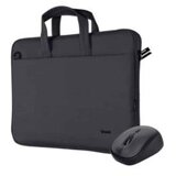 Trust Bologna torba i miš set torba za laptop 16″, crna silent miš | Eponuda.ba