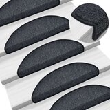  Preproge za stopnice 10 kosov 56x17x3 cm antracitne, (20802628) | Shoptok.si