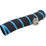  Tunel za mačke S-oblika crno-plavi 122 cm poliesterski | Eponuda.ba