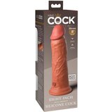 King Cock Elite 8 - prisesna dildo (20 cm) - temno naravna | Shoptok.si