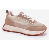 Boto Women's Sports Shoes With Mesh On Platform Khaki Poova | Shoptok.si