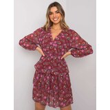 RUE PARIS Dress-WN-SK-21049.38X-burgundy | Shoptok.si